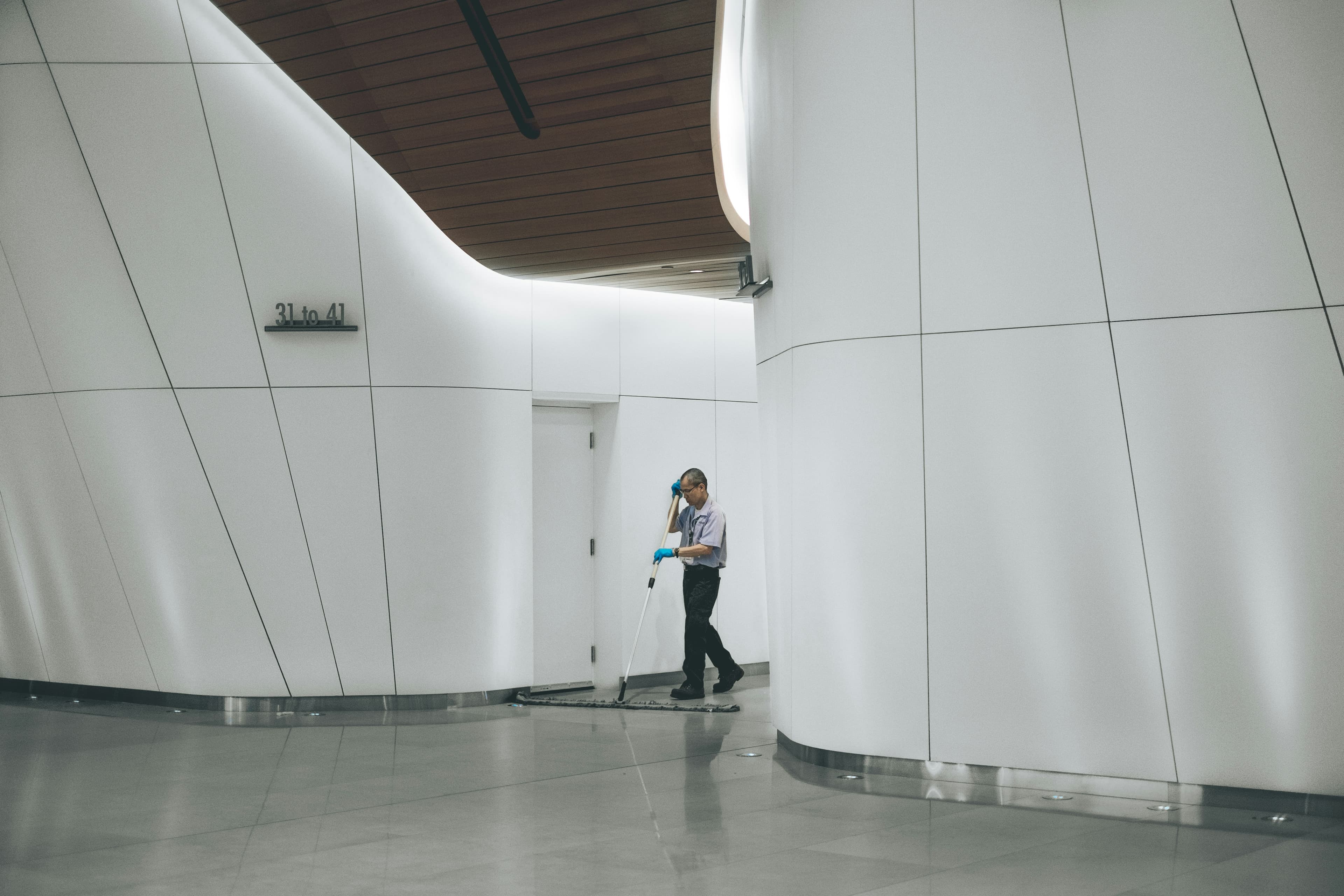 Pristine architectural interior — a SweepWell signature space